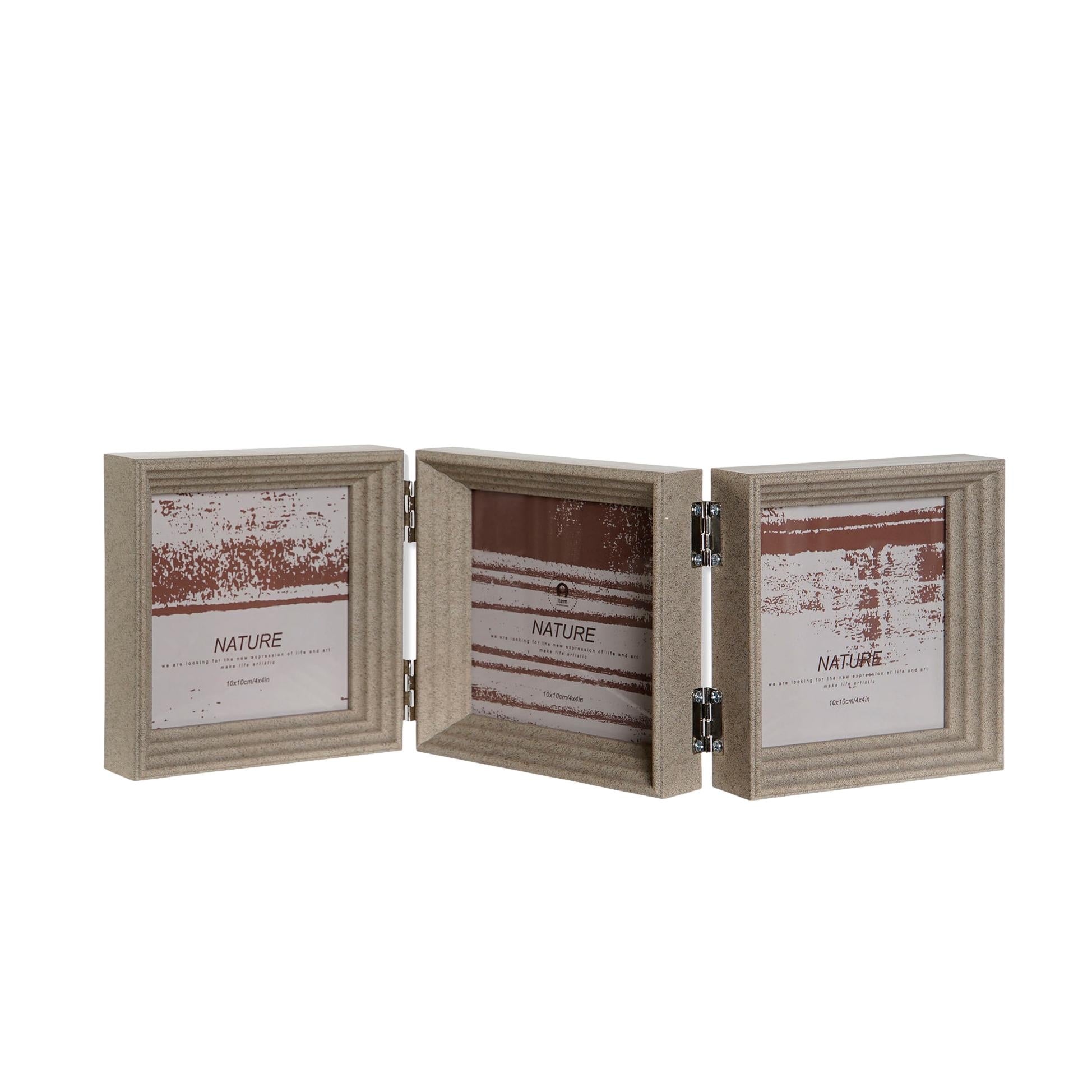 MOLDURA TRIPLA BEGE 10X10CM