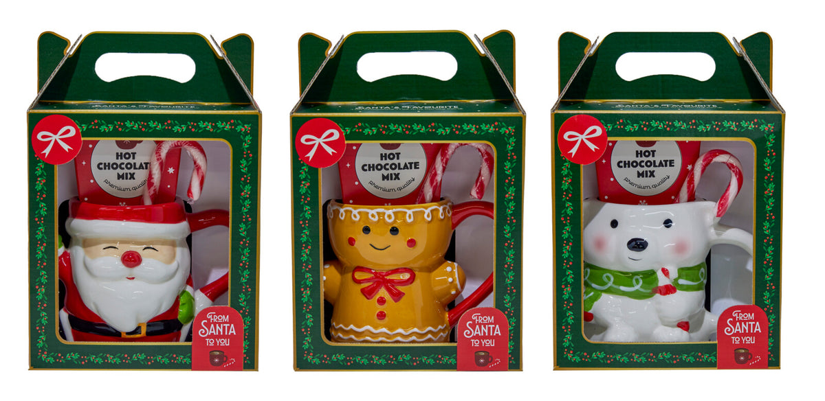 CONJ. CANECA + CHOCOLATE QUENTE + BENGALA DOCE