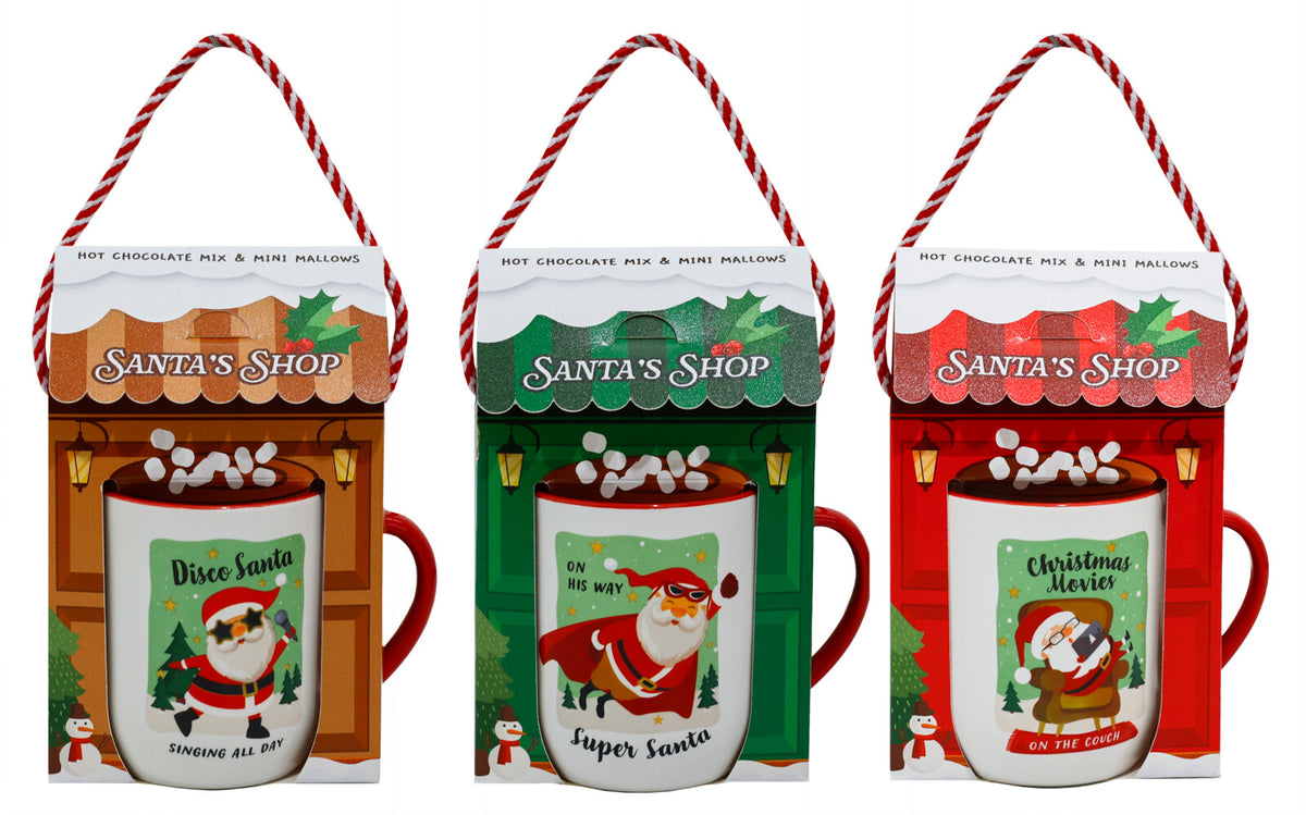 CONJ. CANECA + CHOCOLATE QUENTE E MARSHMALLOWS