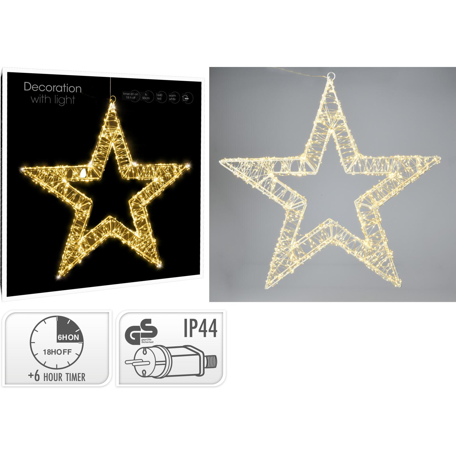 ESTRELA C/ 1440 LEDS 50Cm