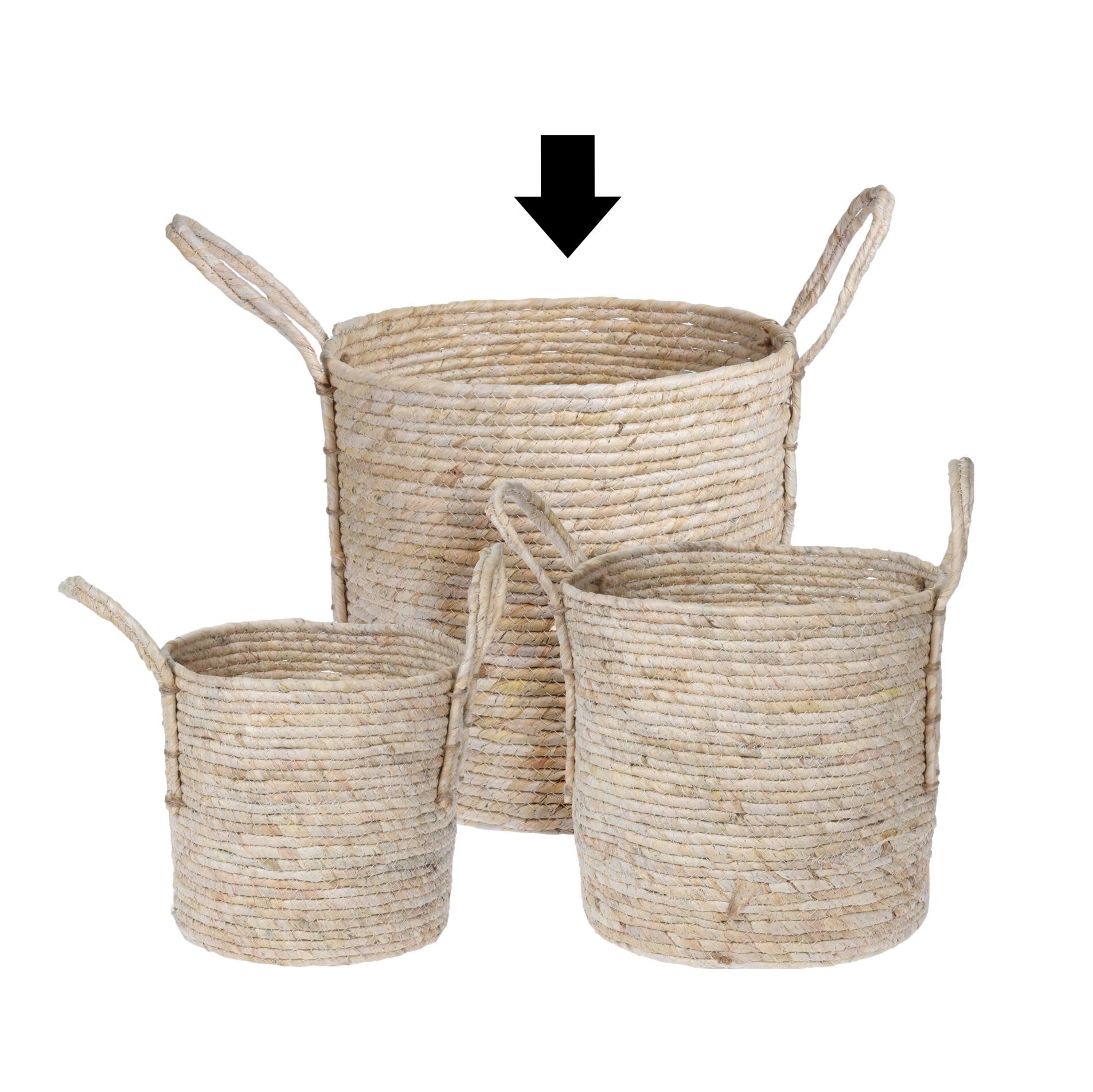 CESTO NATURAL 32X32X77CM