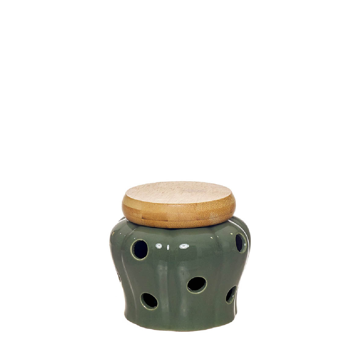 POTE ALHOS VERDE 11,5X11,5X10CM