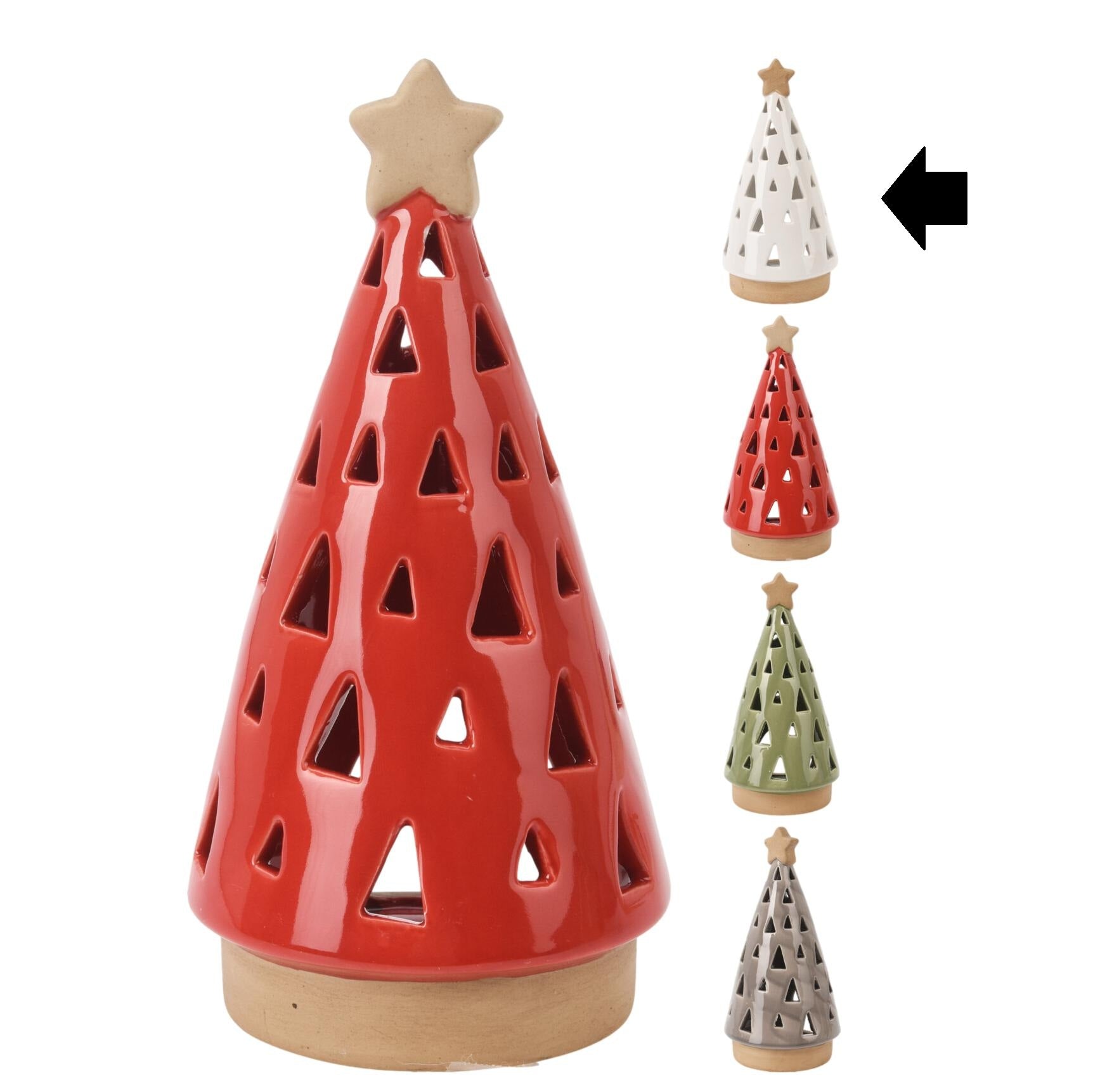 CASTIÇAL ÁRVORE BRANCA 20Cm