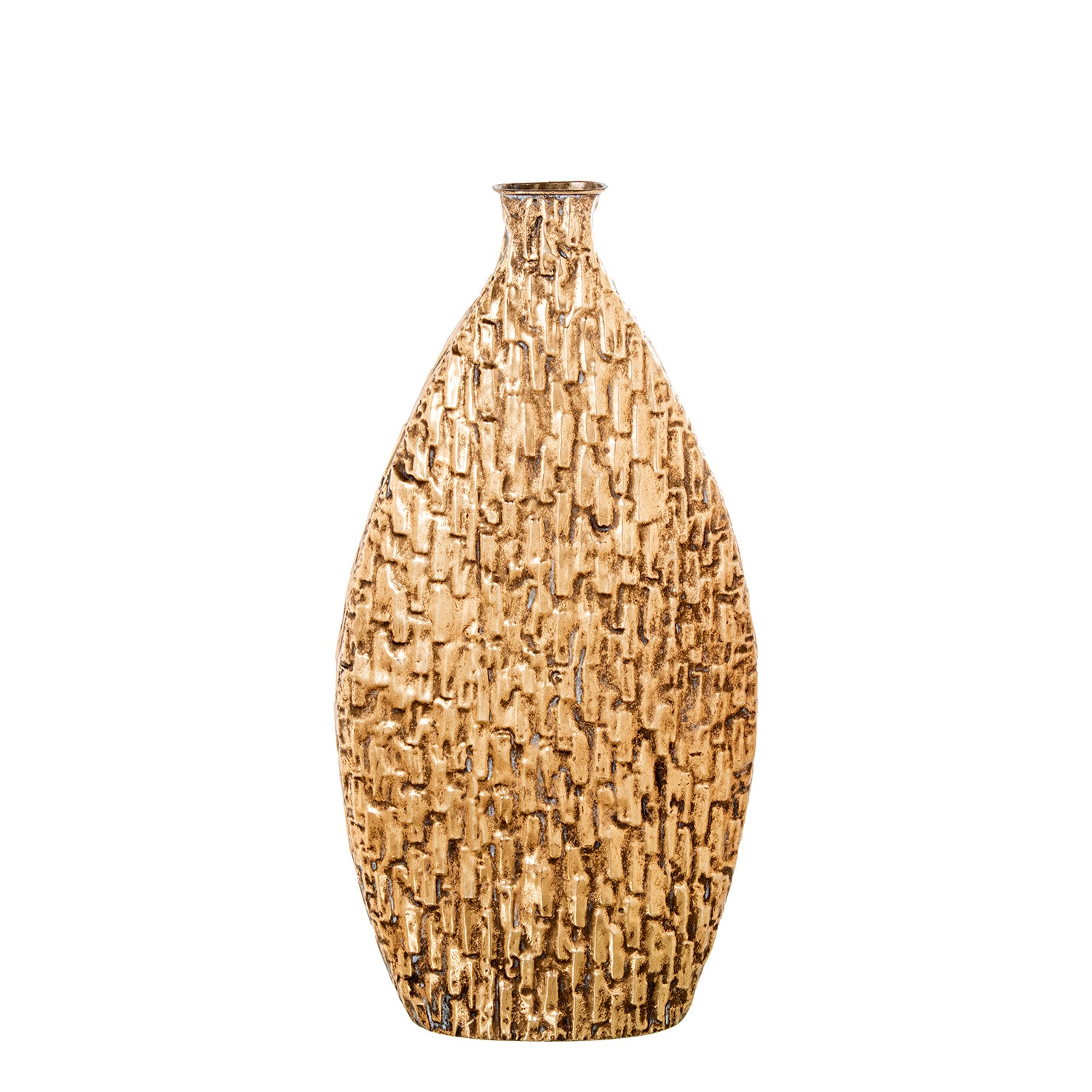 JARRA METAL DOURADA 35X14X70CM