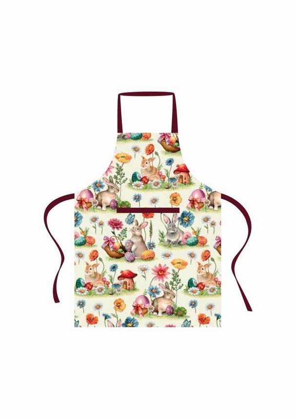 AVENTAL COELHOS/FLORES 60X80CM