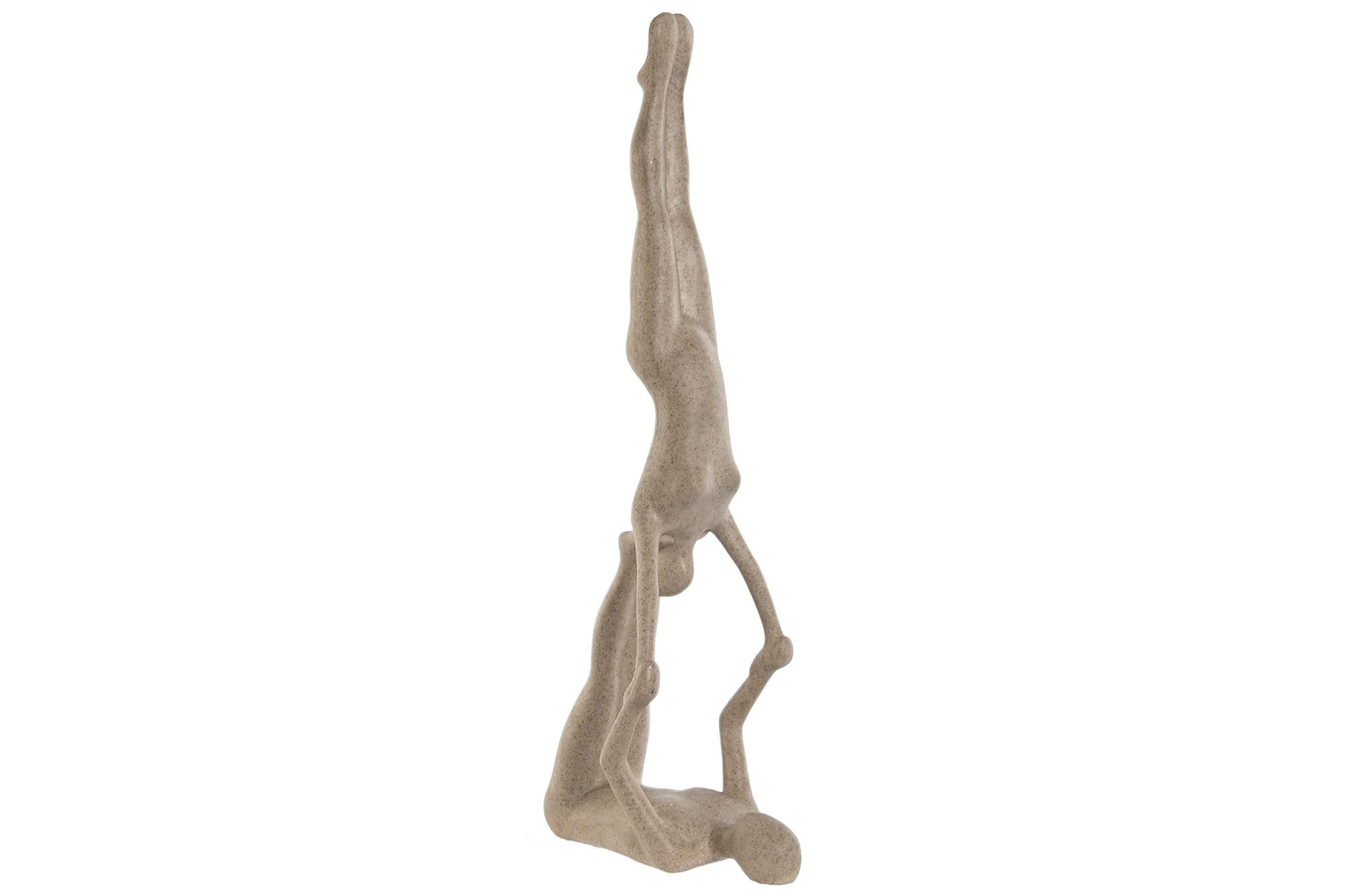 FIGURA YOGA BEIGE 29,5X8X28CM
