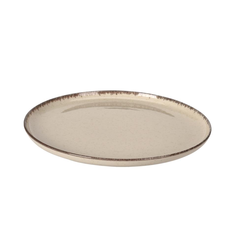 PLATO FONDO BEIGE 27X2.5CM