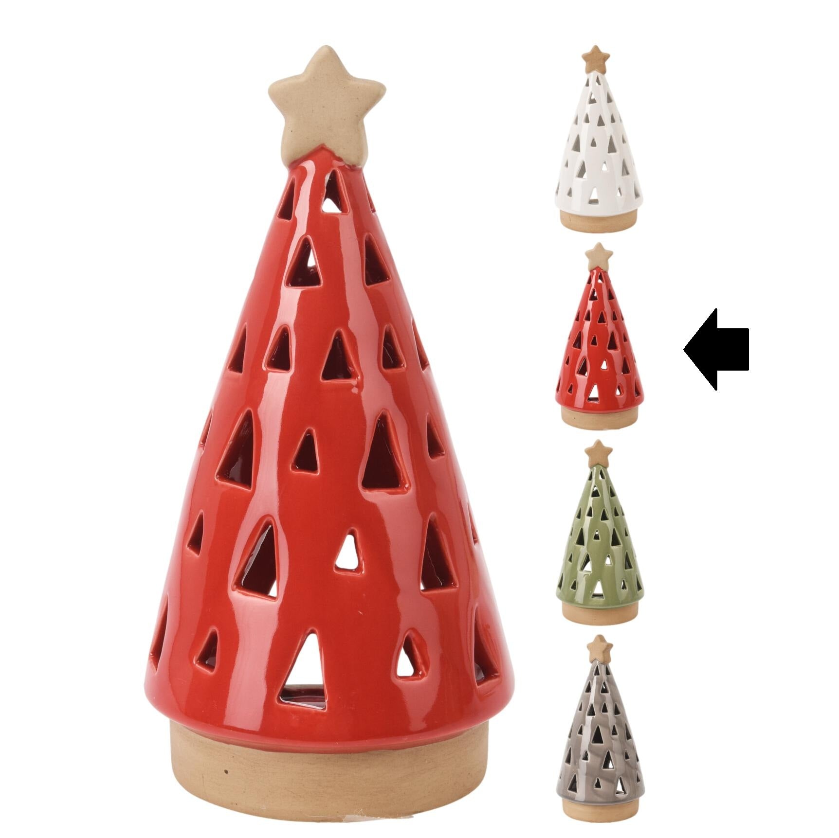 CASTIÇAL ÁRVORE VERMELHA 20Cm