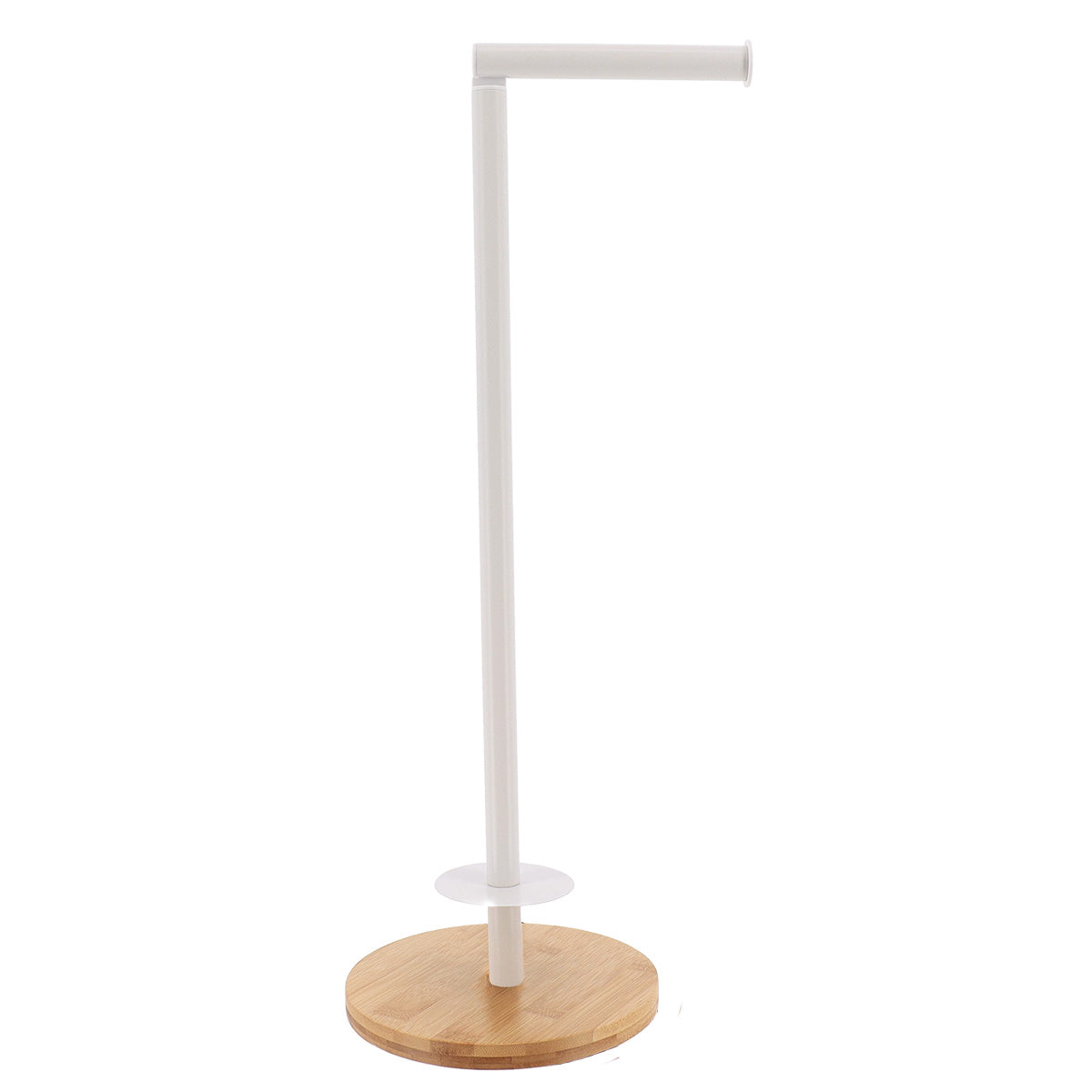 PORTA-ROLOS BAMBU/BRANCO 18X55CM