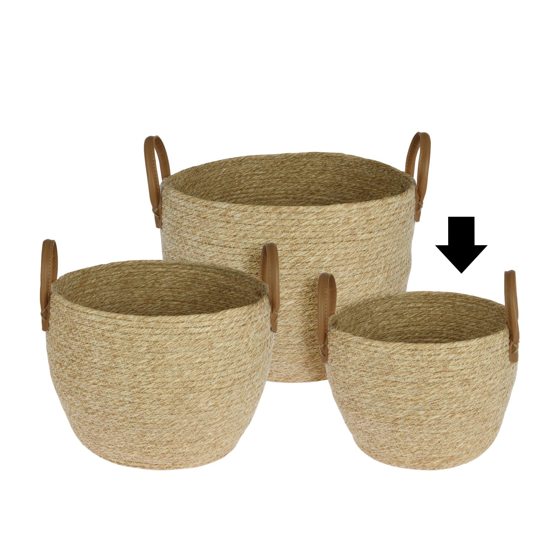 CESTO NATURAL 23X23X18 CM