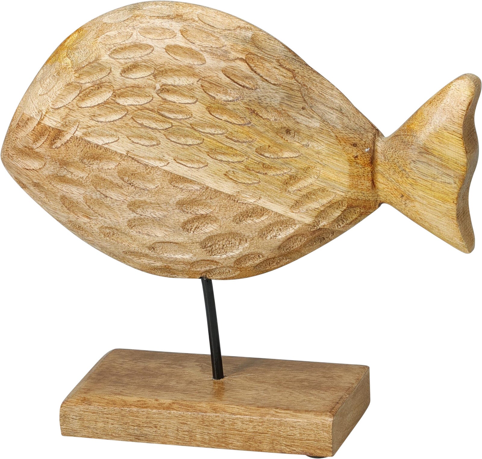 ESTATUETA PEIXE MADEIRA 22Cm