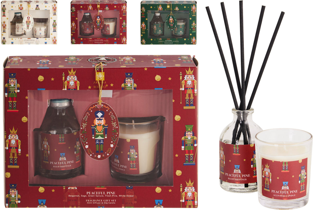 COFFRET MIKADO 40ml + VELA 50g NATAL