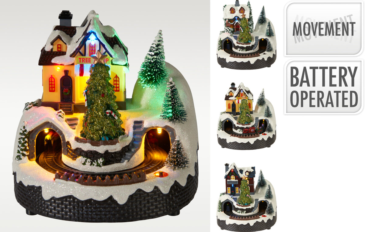 VILA NATAL/COMBOIO C/ LED 16Cm
