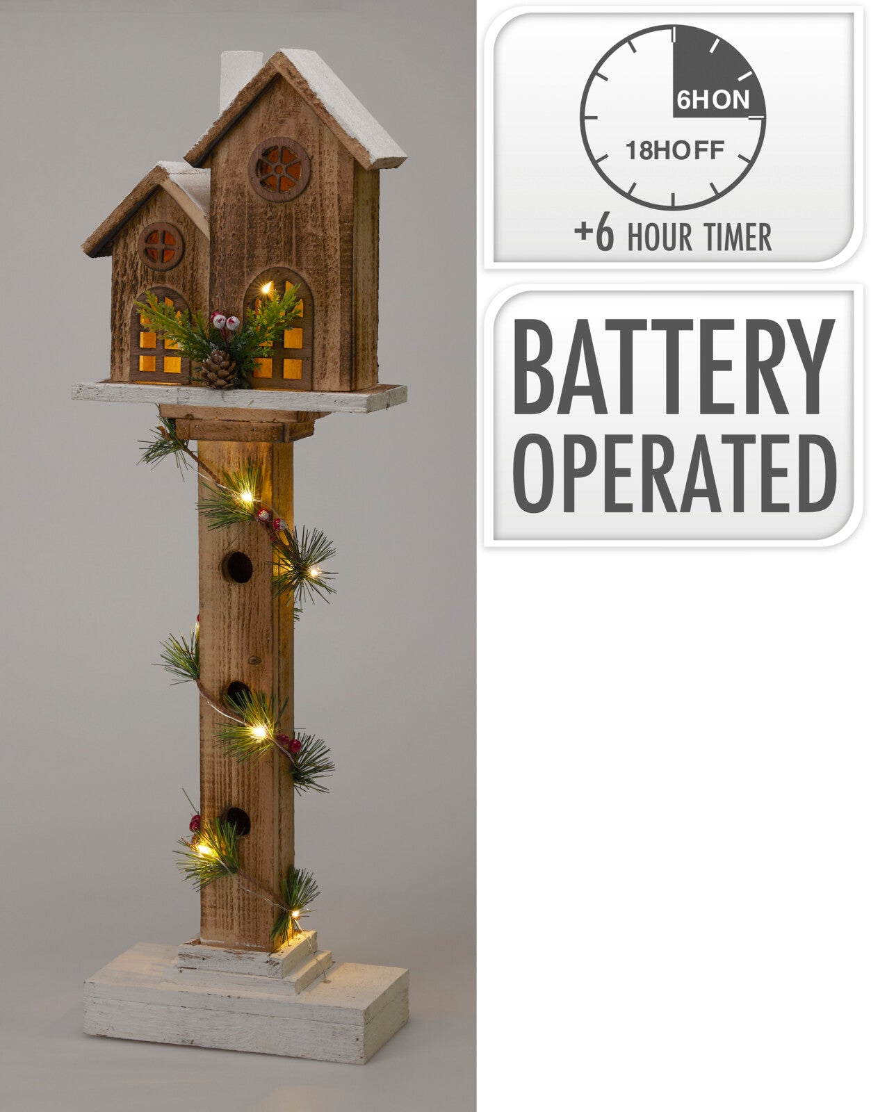 CASA NA ÁRVORE C/ LED 62Cm
