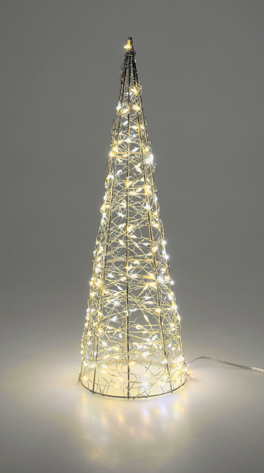 Pinheiro dourado com LED 40 cm (imagem 3)