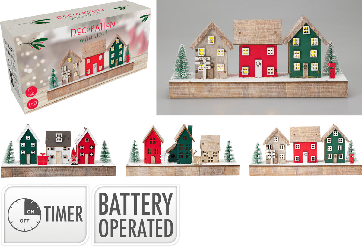 VILA NATAL C/ LED 25X6X11Cm