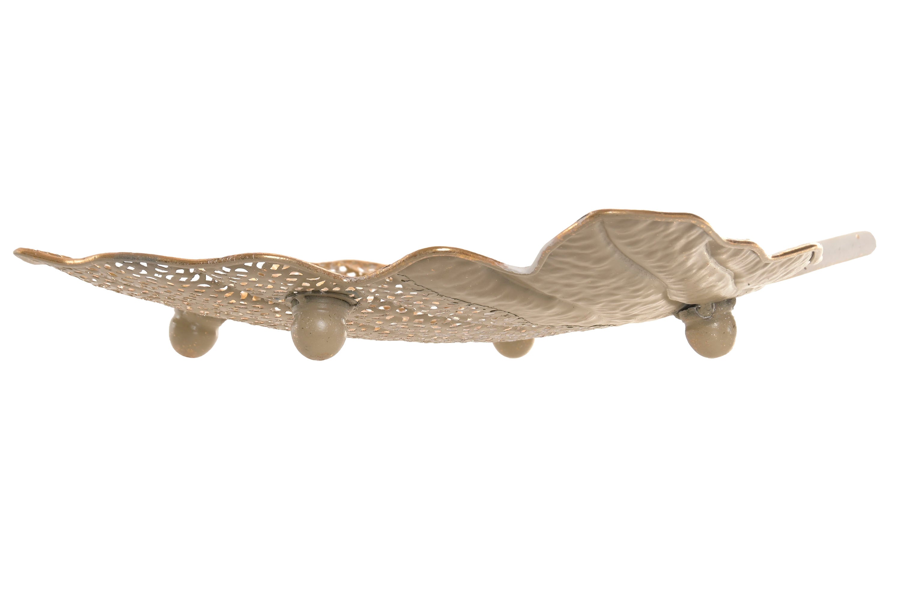 CENTRO MESA BRANCO/DOURADO 65,5X50Cm