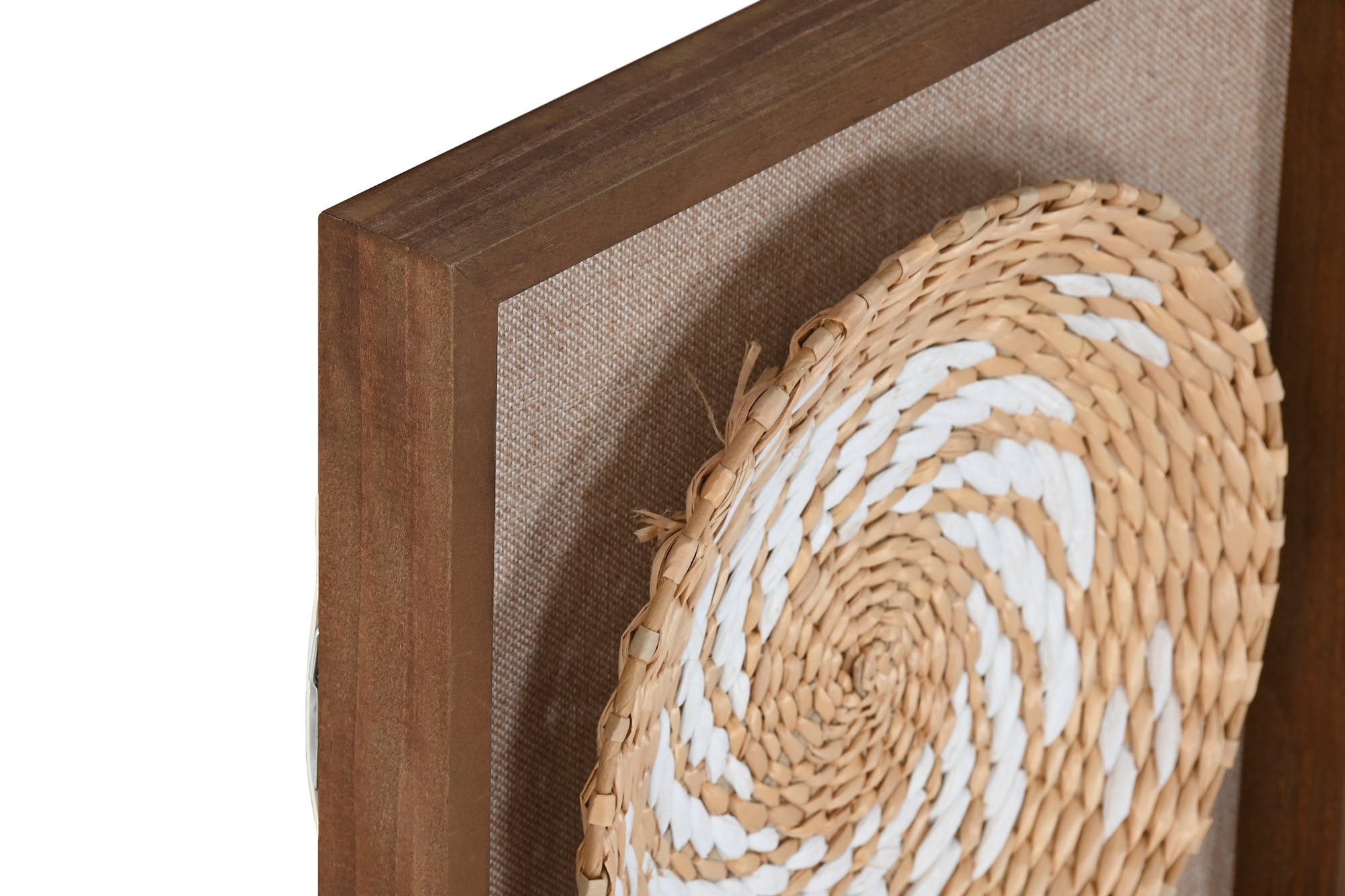 QUADRO RÁFIA 35x35CM