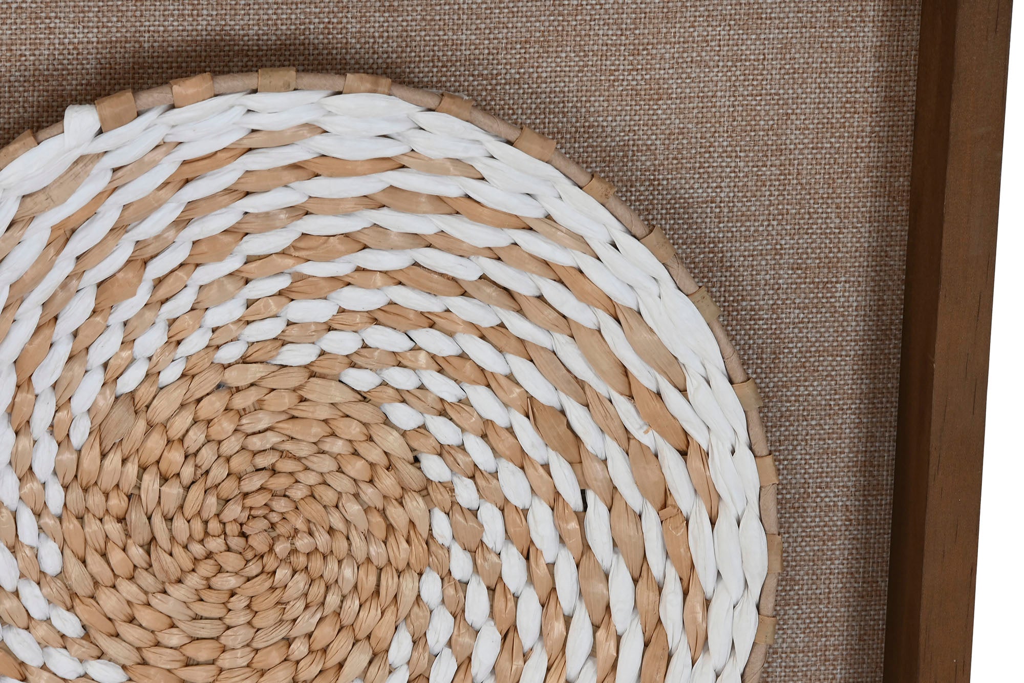 QUADRO RÁFIA 35x35CM