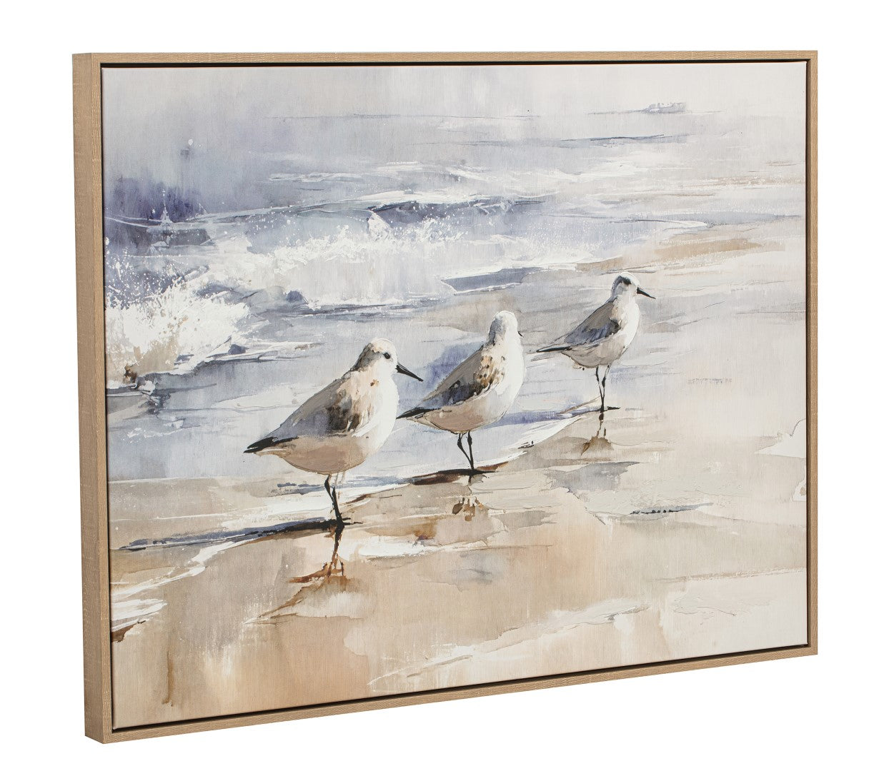 QUADRO PÁSSAROS/PRAIA 80X60Cm