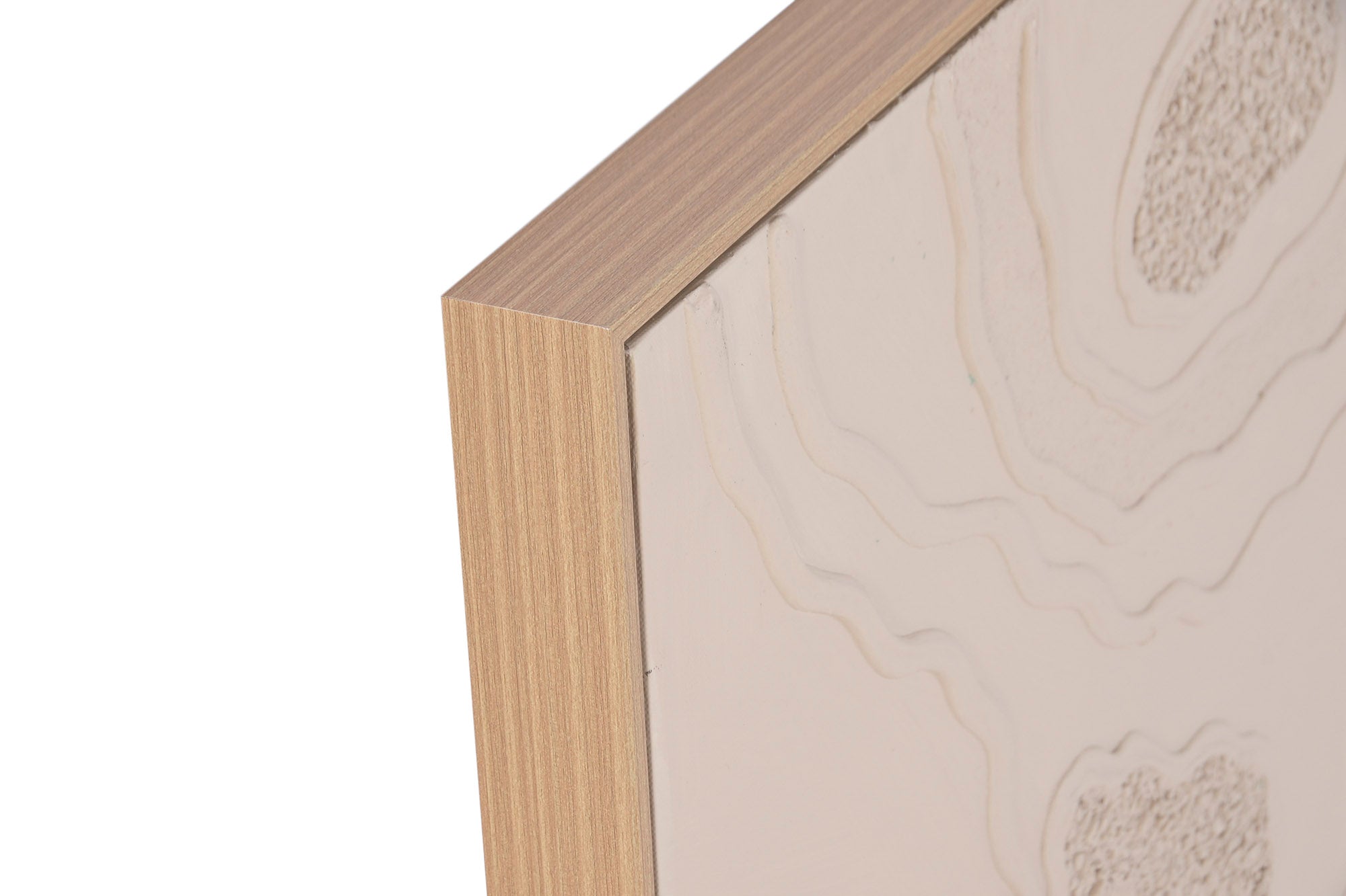 QUADRO ABSTRATO BEGE 62X92Cm