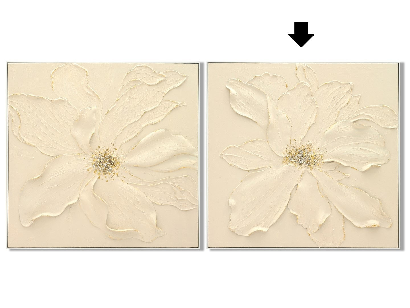 QUADRO FLOR 82X82Cm