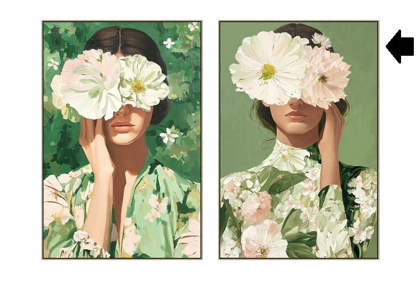 QUADRO VERDE MULHER 82X122Cm