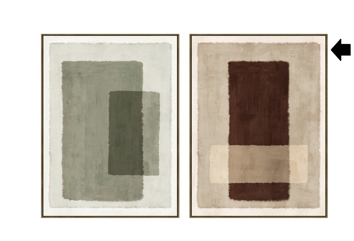 QUADRO ABSTRATO BEGE 90X120Cm