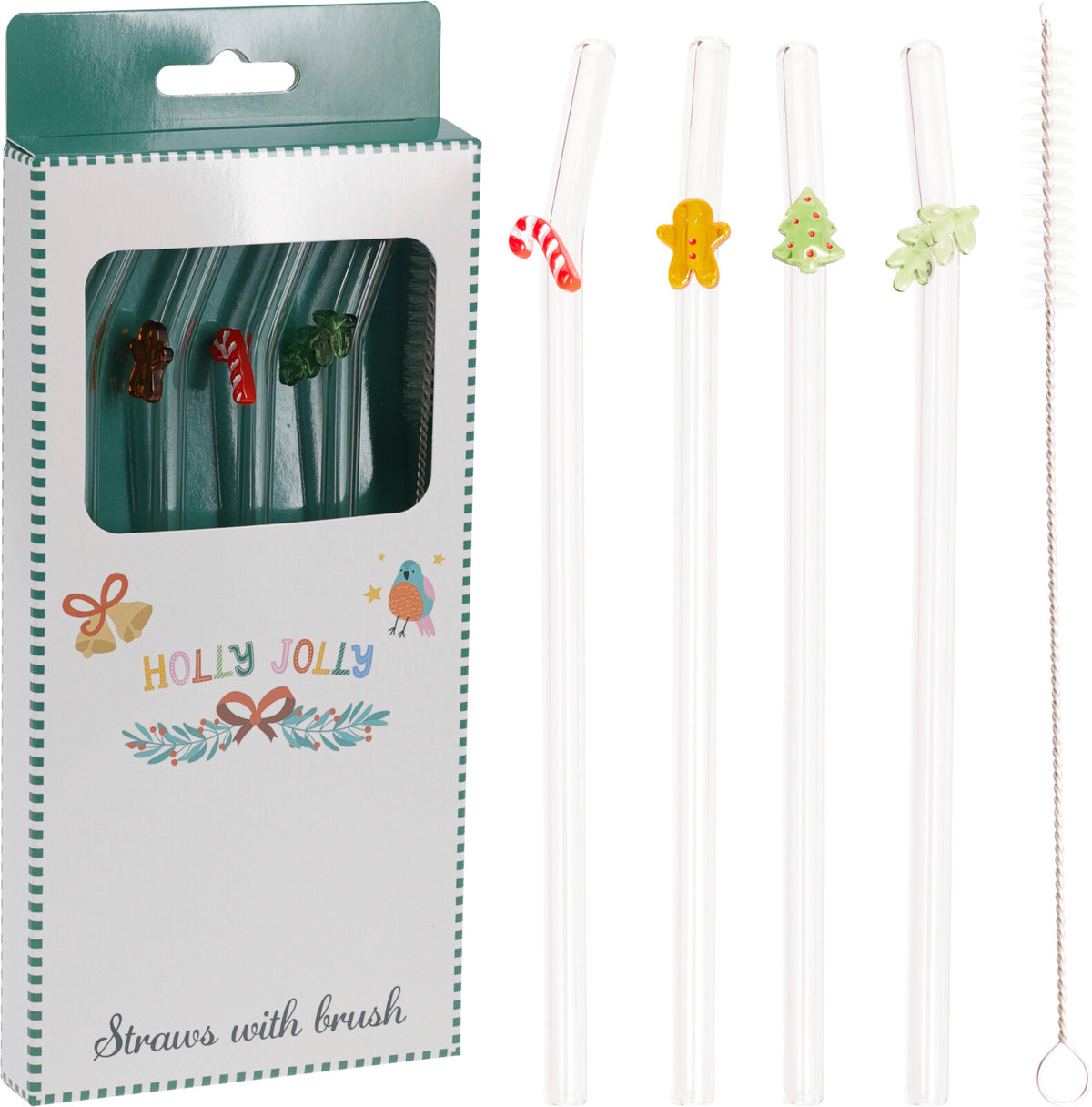 PACK 4 PALHINHAS NATAL + ESCOVA LIMPEZA