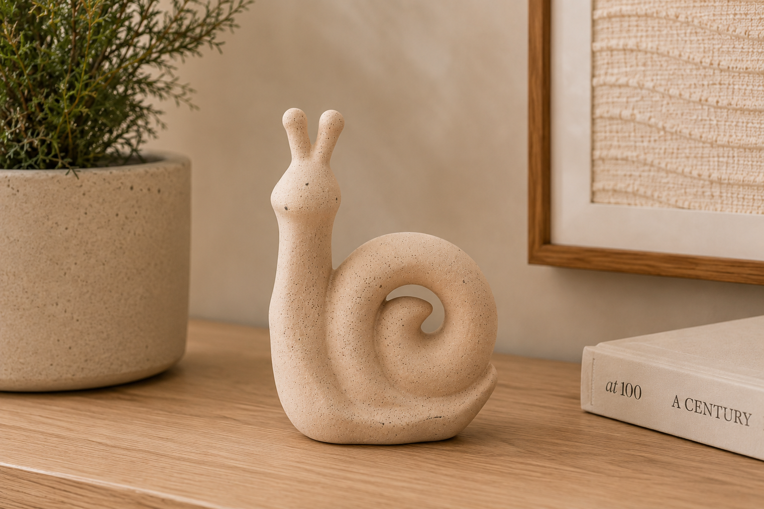 CARACOL BEGE 12X6X18Cm