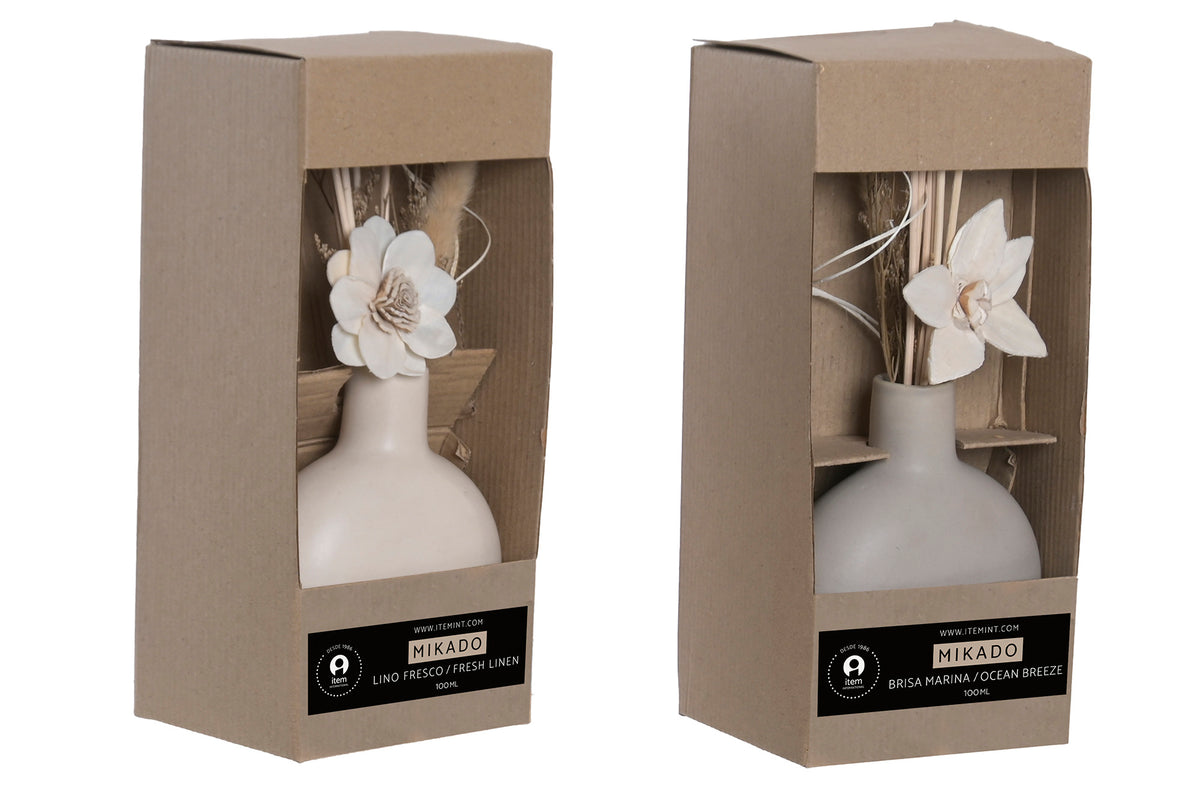 MIKADO 100ml C/ FLORES 11,5X10,5X26Cm