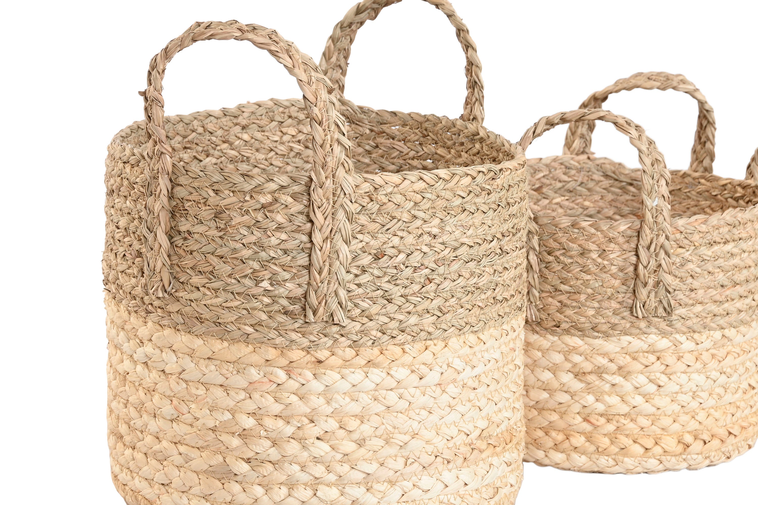 CESTO FIBRA NATURAL 28X28X32Cm