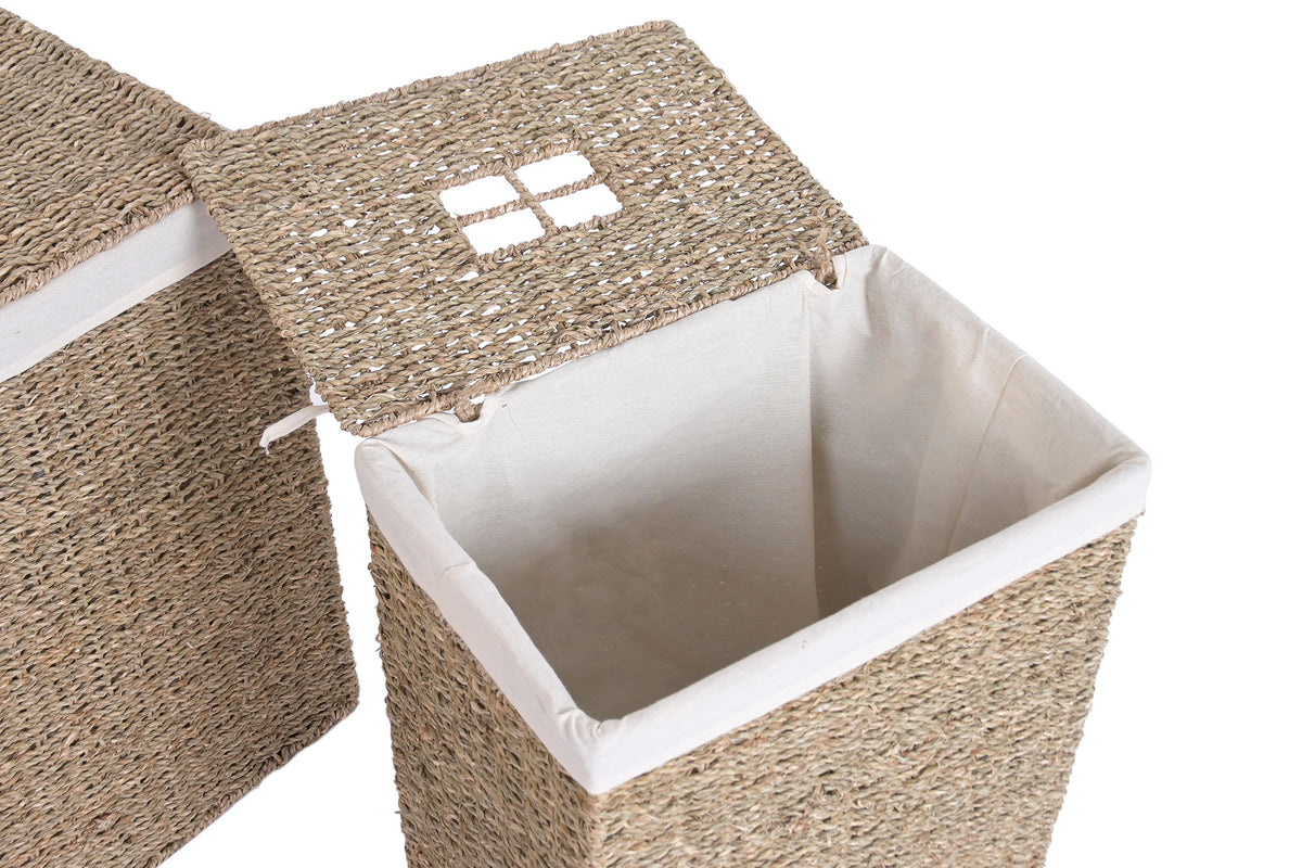 CESTO ROUPA SEAGRASS 37,5X25,5X51Cm