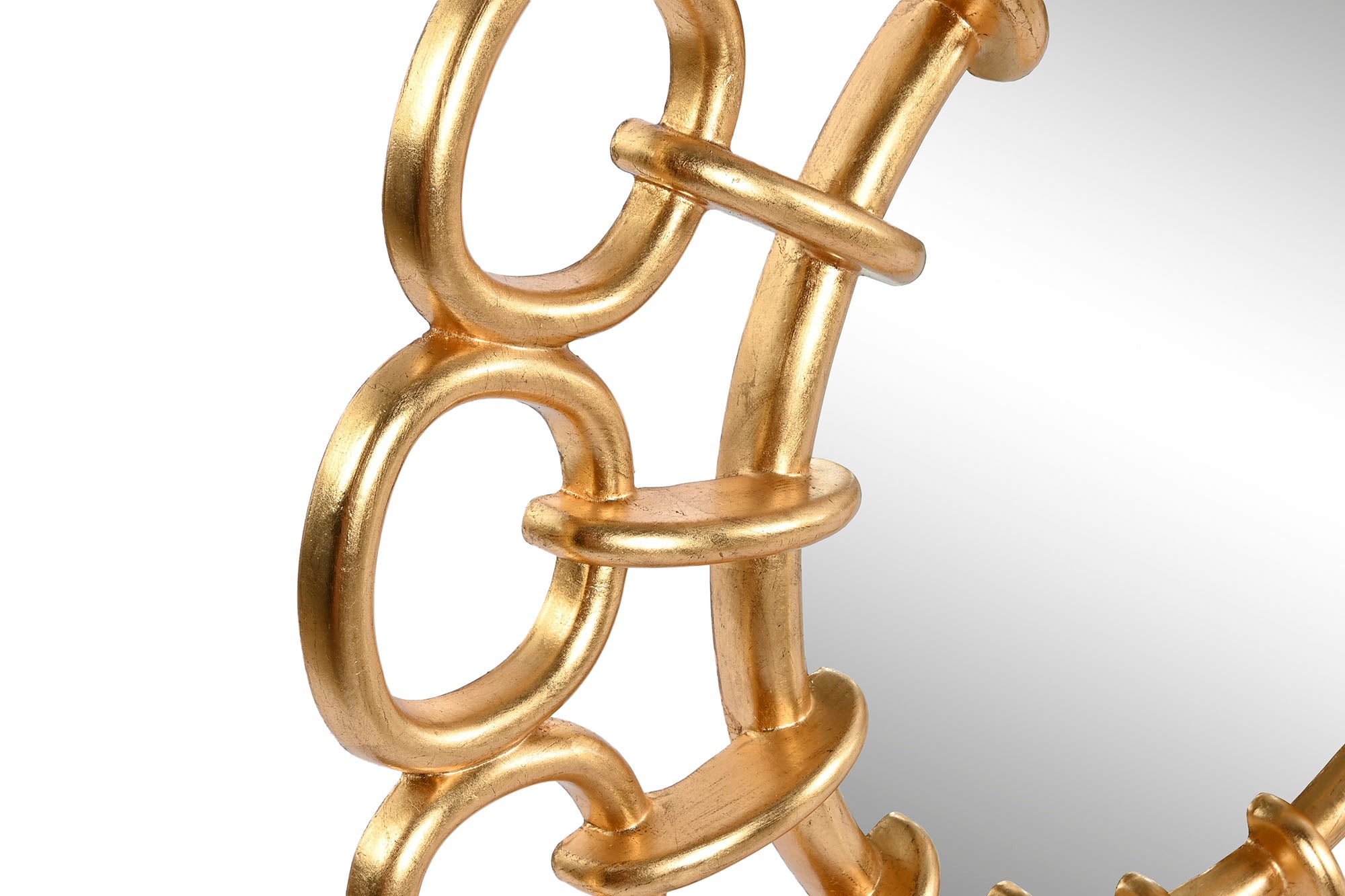 ESPELHO RESINA DOURADO 95CM