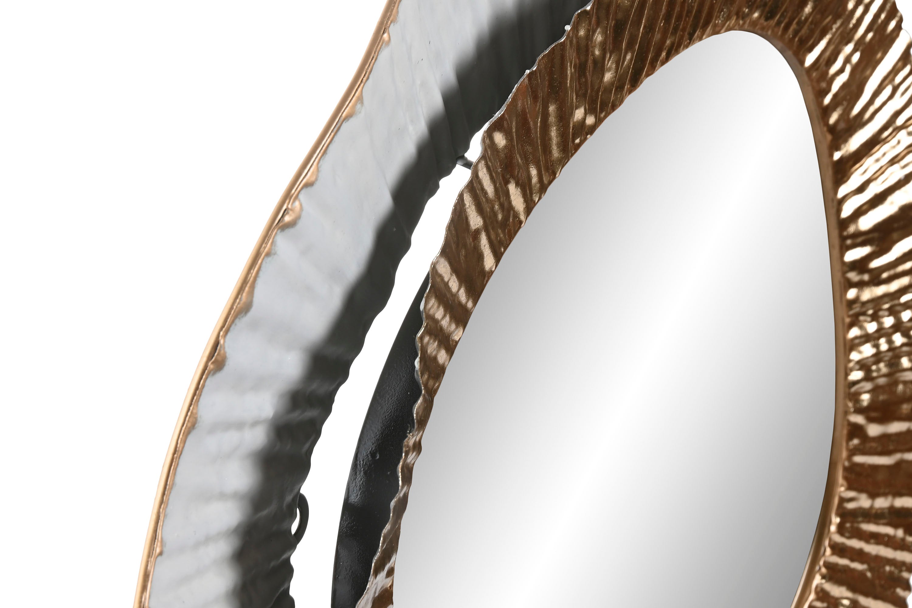 ESPELHO METAL BRANCO/DOURADO 59X7X79Cm