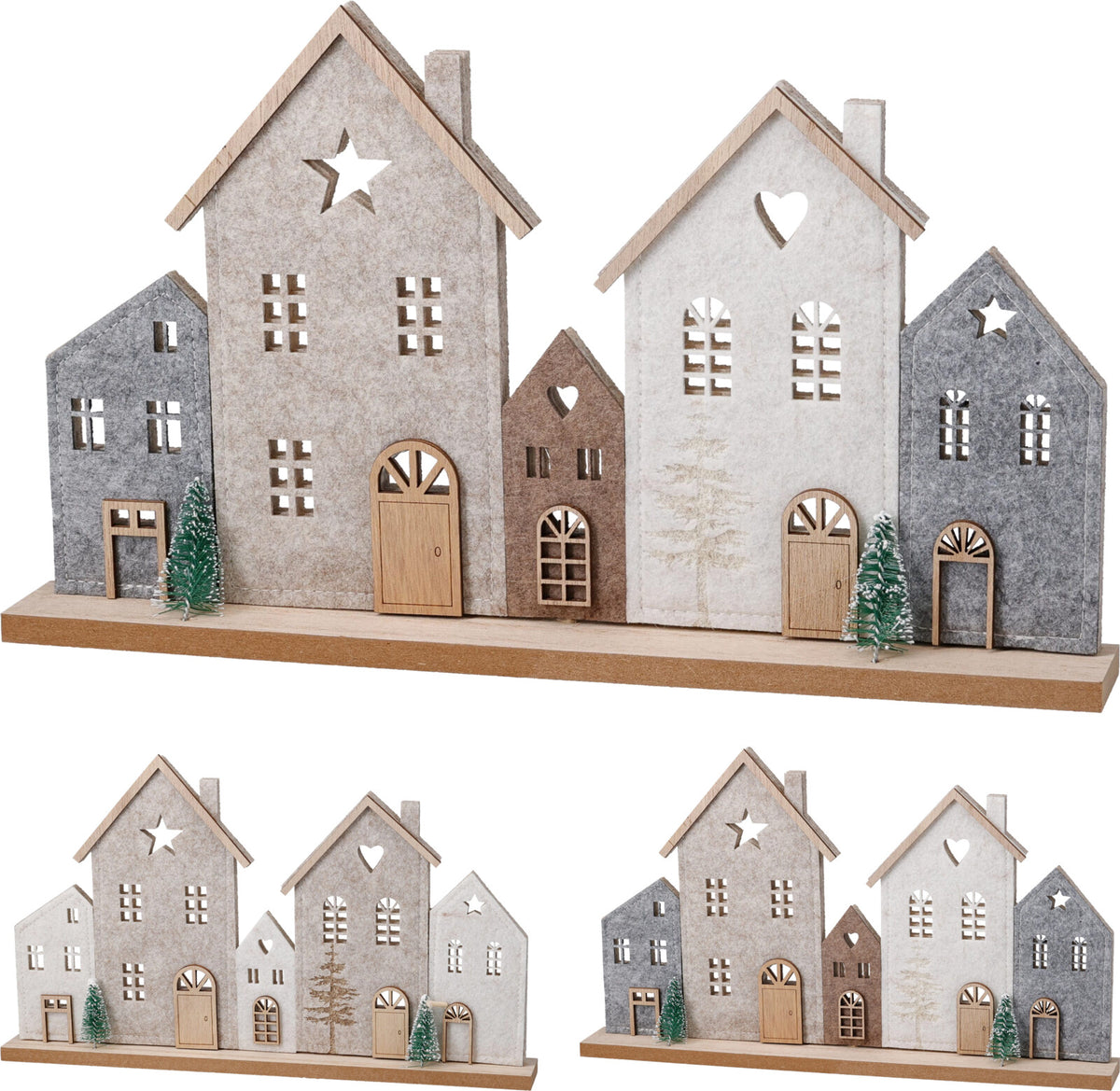 CASAS FELTRO 34X4X19Cm