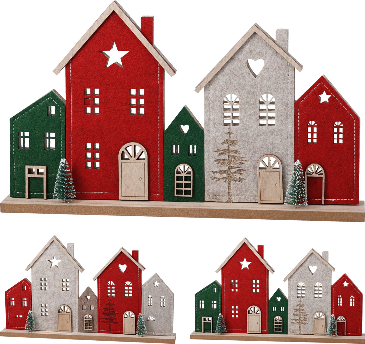 CASAS FELTRO 34X4X19Cm