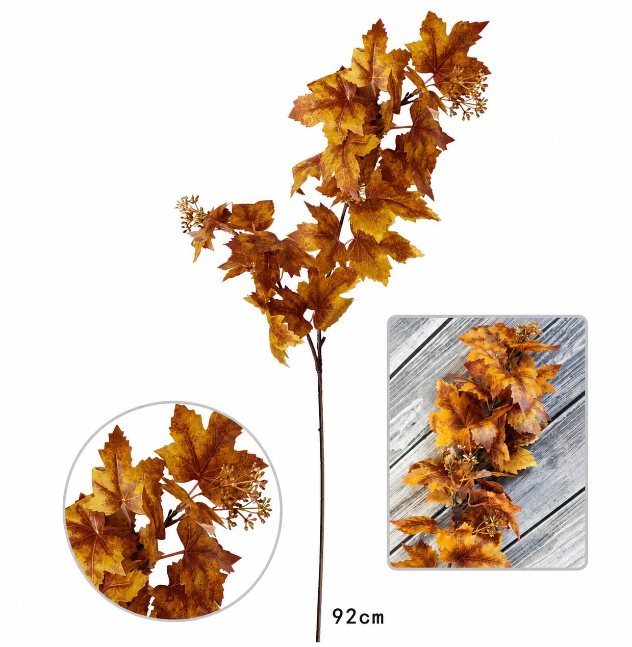 HASTE FOLHAS VIDEIRA AMARELA 88Cm