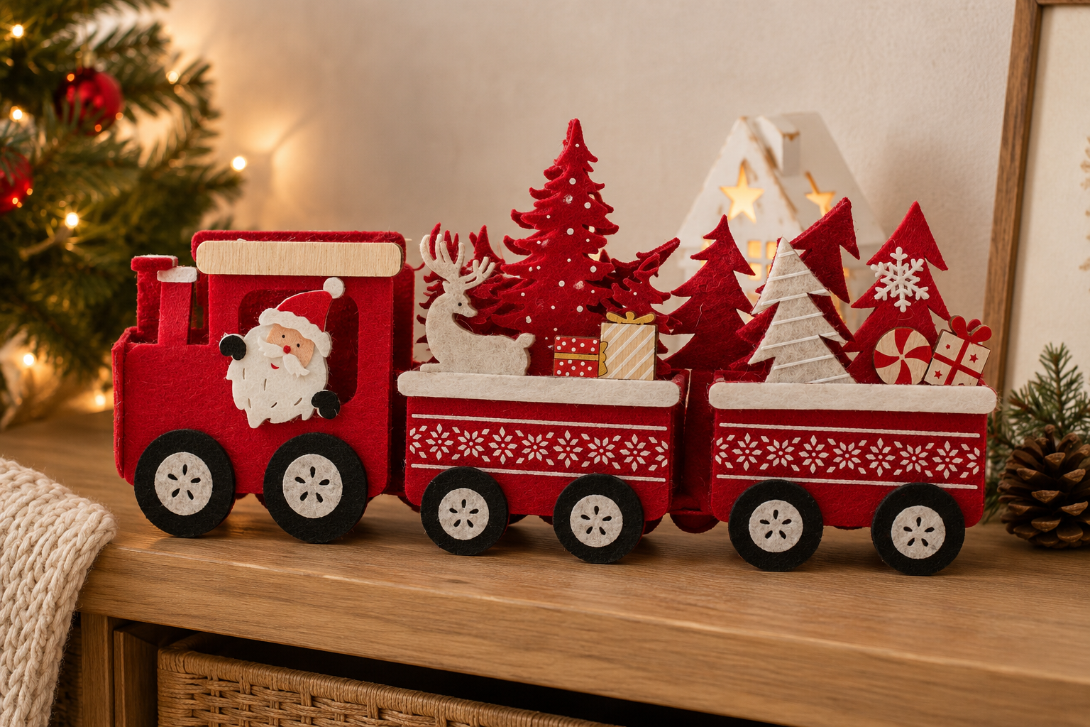 COMBOIO VERMELHO NATAL 26Cm