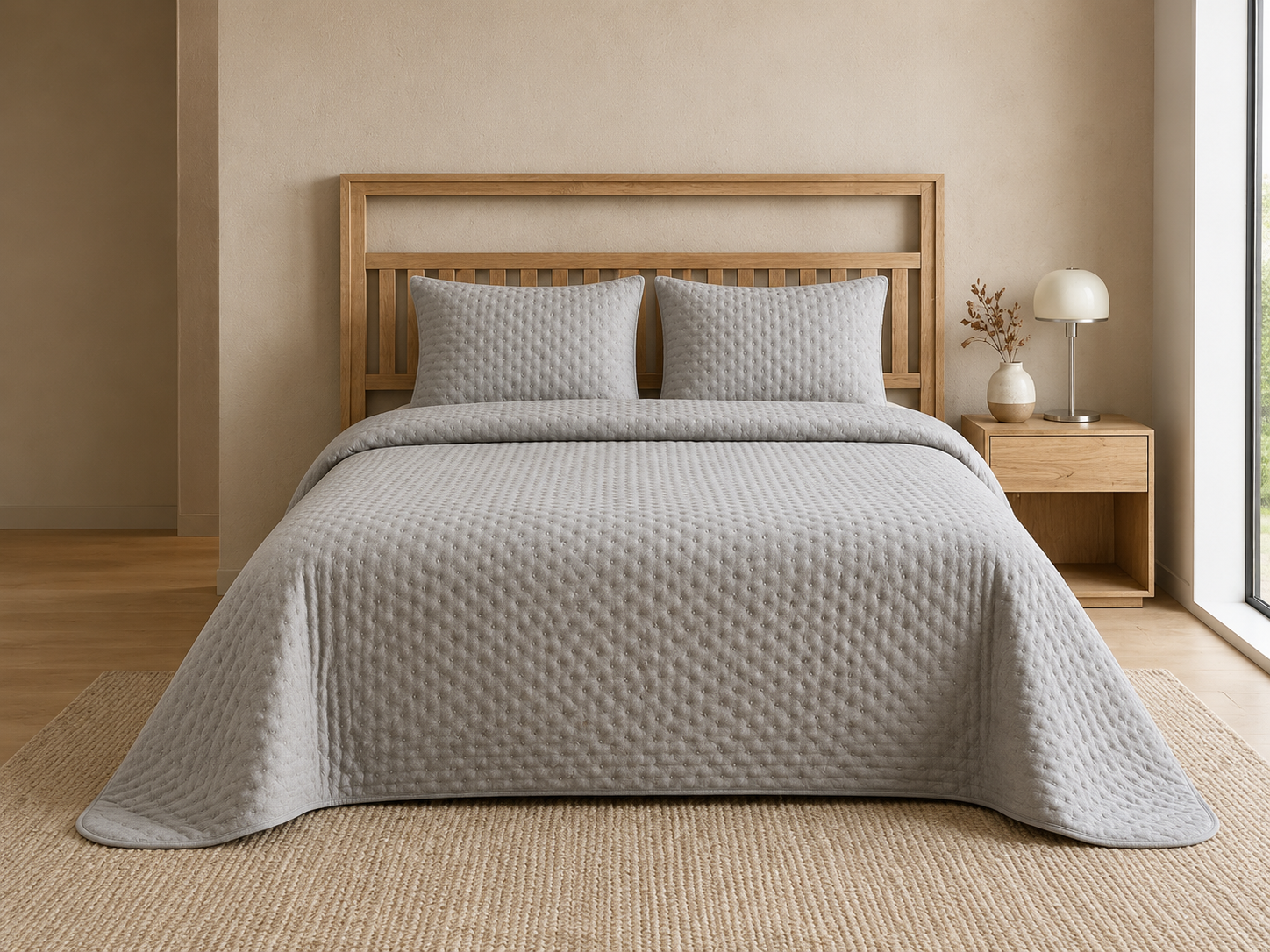 COLCHA BASIC CINZA 250X260Cm