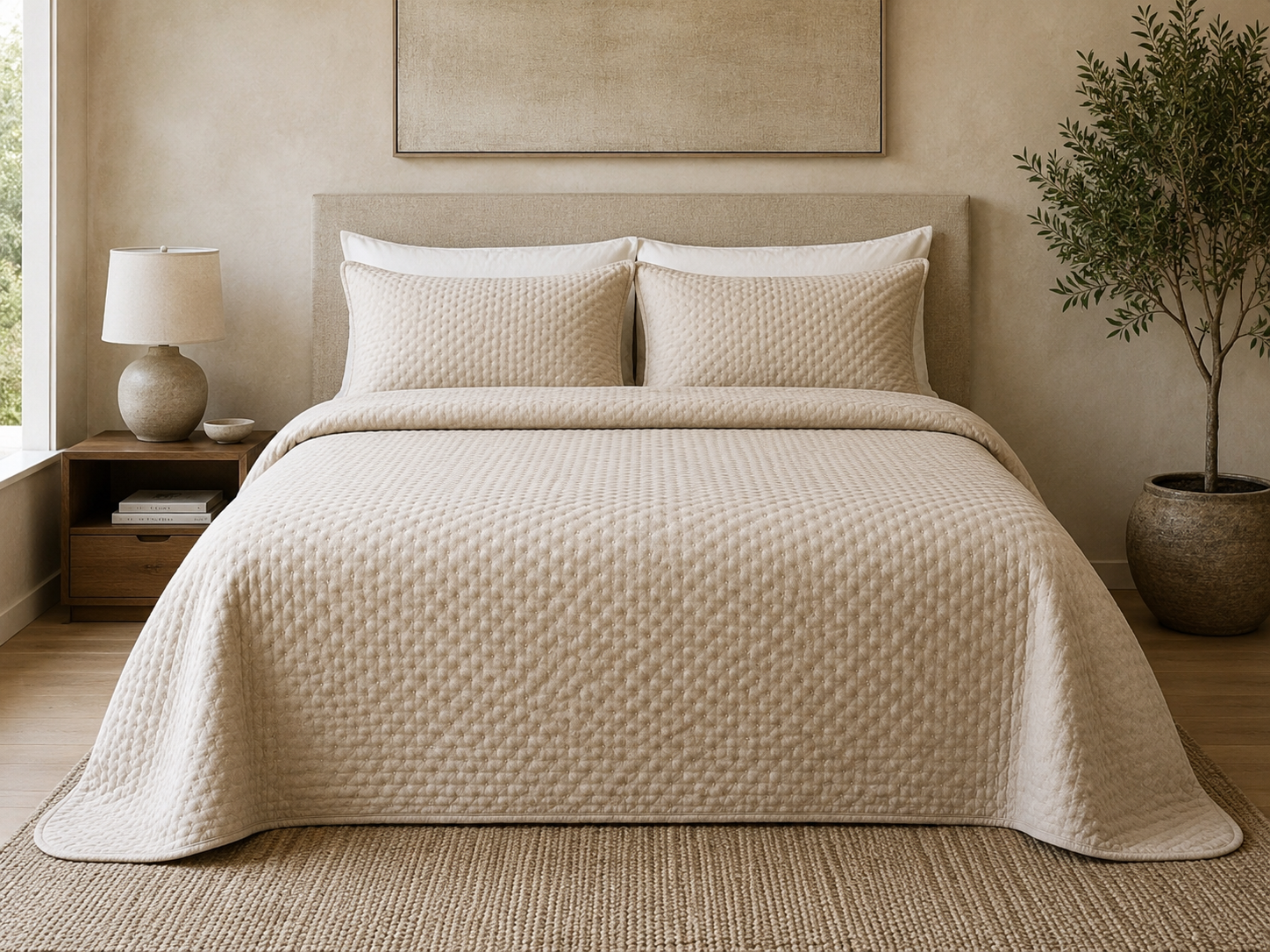 COLCHA BASIC BEGE 250X260Cm