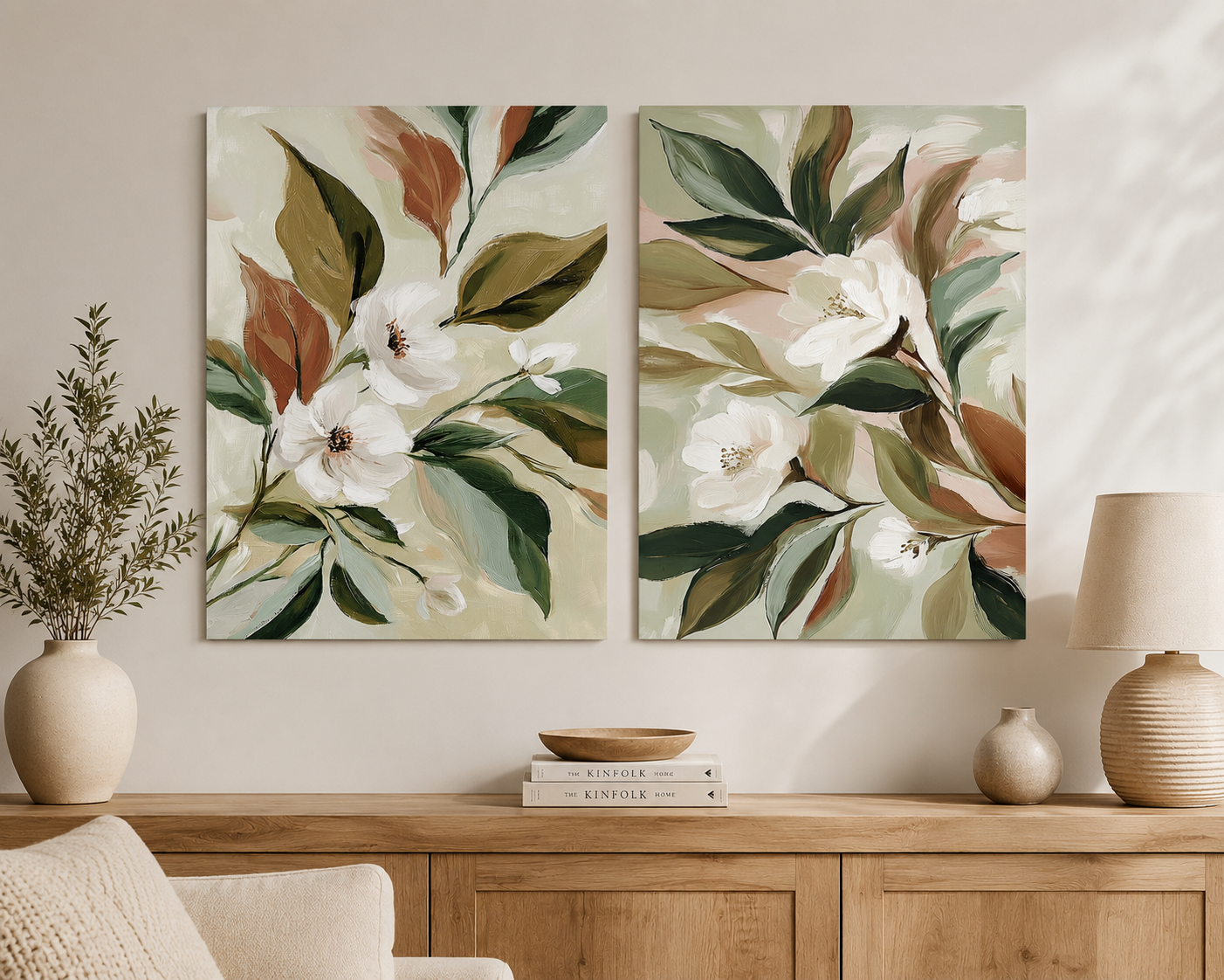 TELA FLORES 60X80Cm