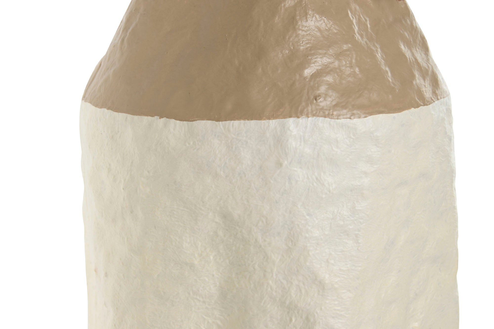 JARRÓN METAL BEIGE 13X13X57CM