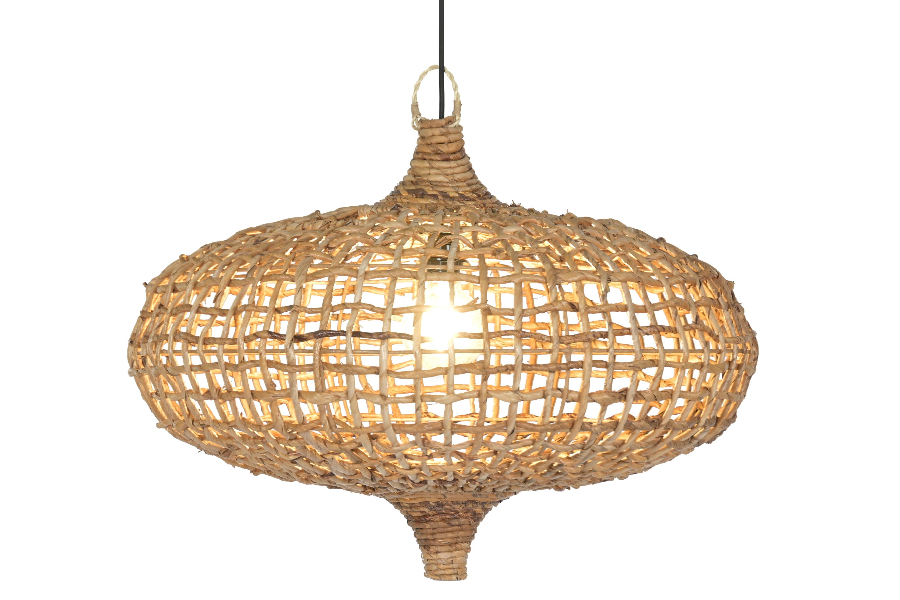 CANDEEIRO FIBRA NATURAL 70X70X50Cm