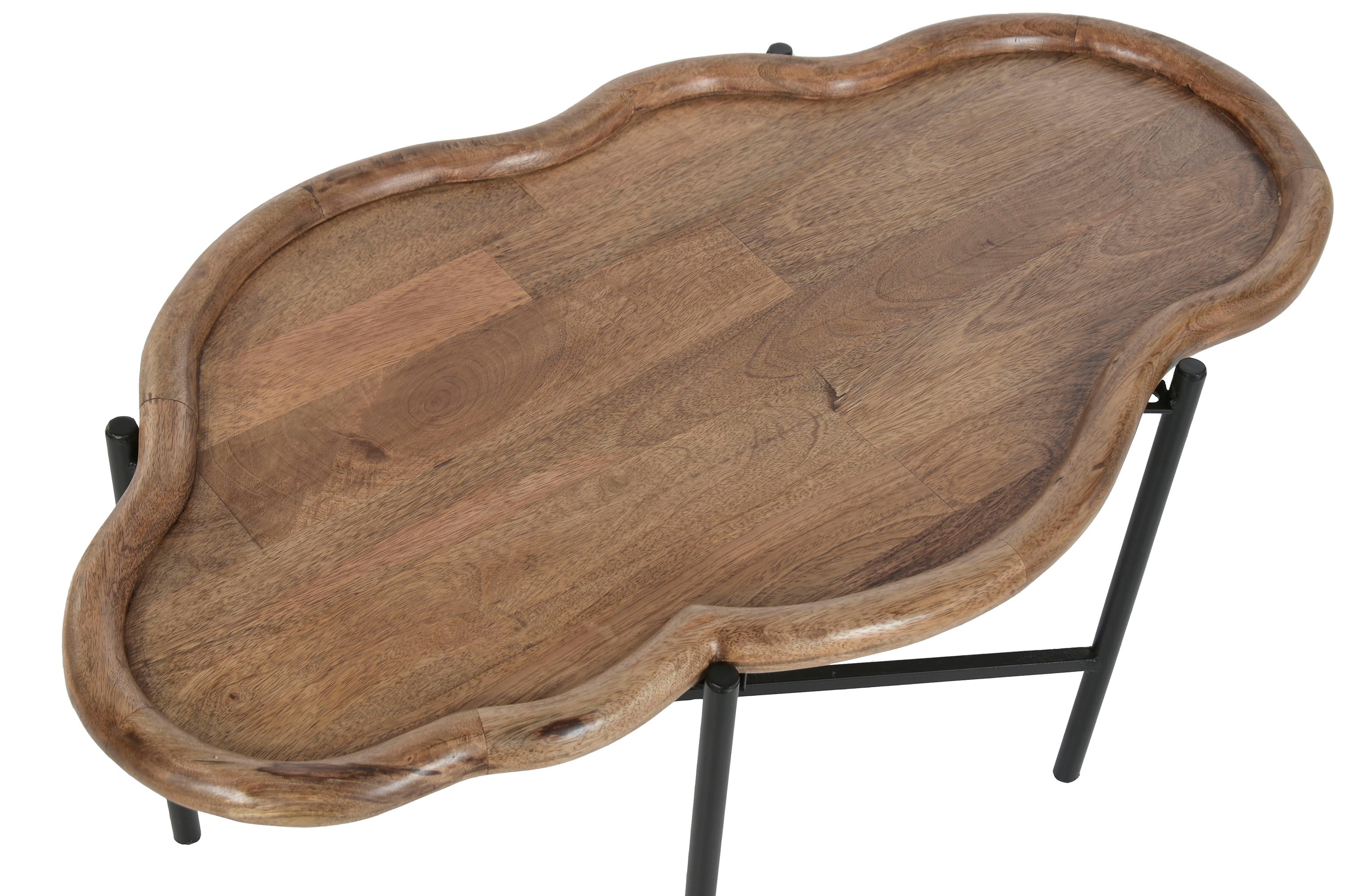 MESA DE APOYO MANGO/HIERRO 88X49X42Cm