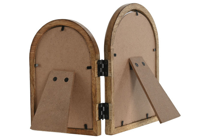 MOLDURA DUPLA MADEIRA 13X18/10X15Cm