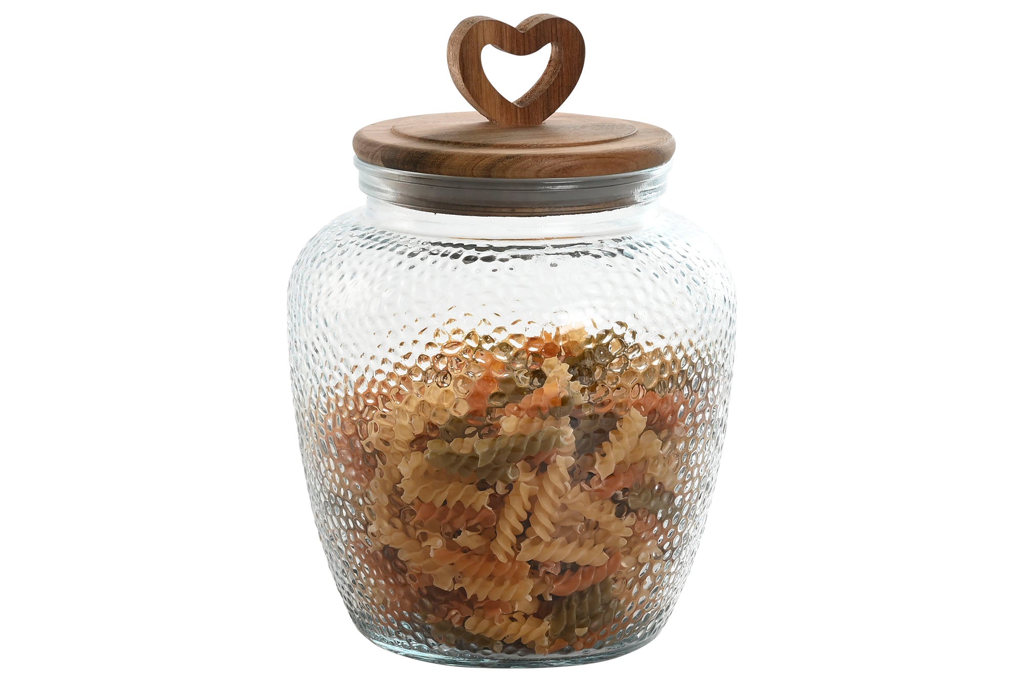 POTE VIDRO C/ CORAÇÃO 15X15X21CM 1,8L