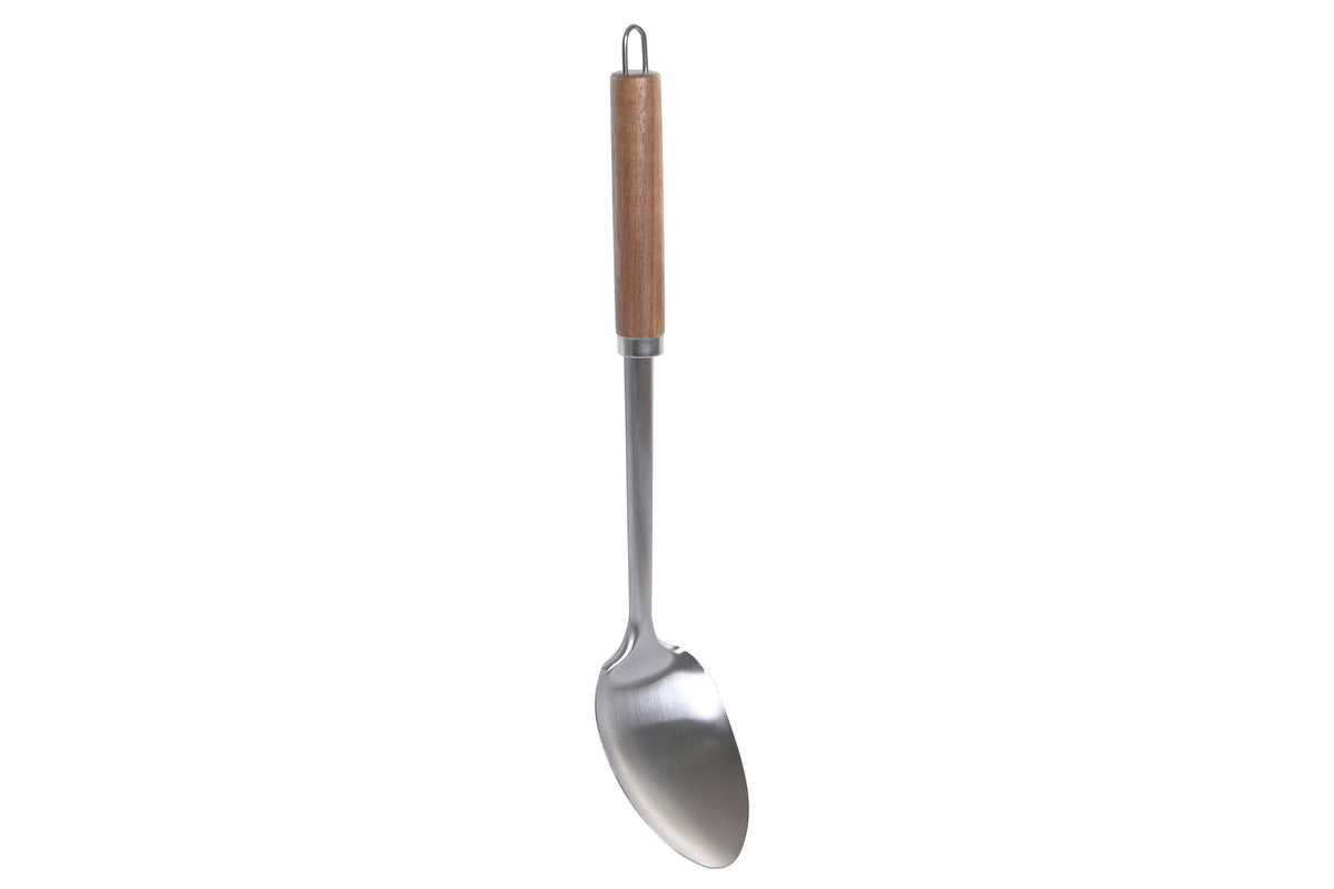 COLHER DE SERVIR COLHER INOX/ACÁCIA 7,3X4X37Cm