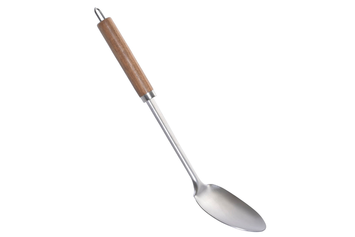 COLHER DE SERVIR COLHER INOX/ACÁCIA 7,3X4X37Cm