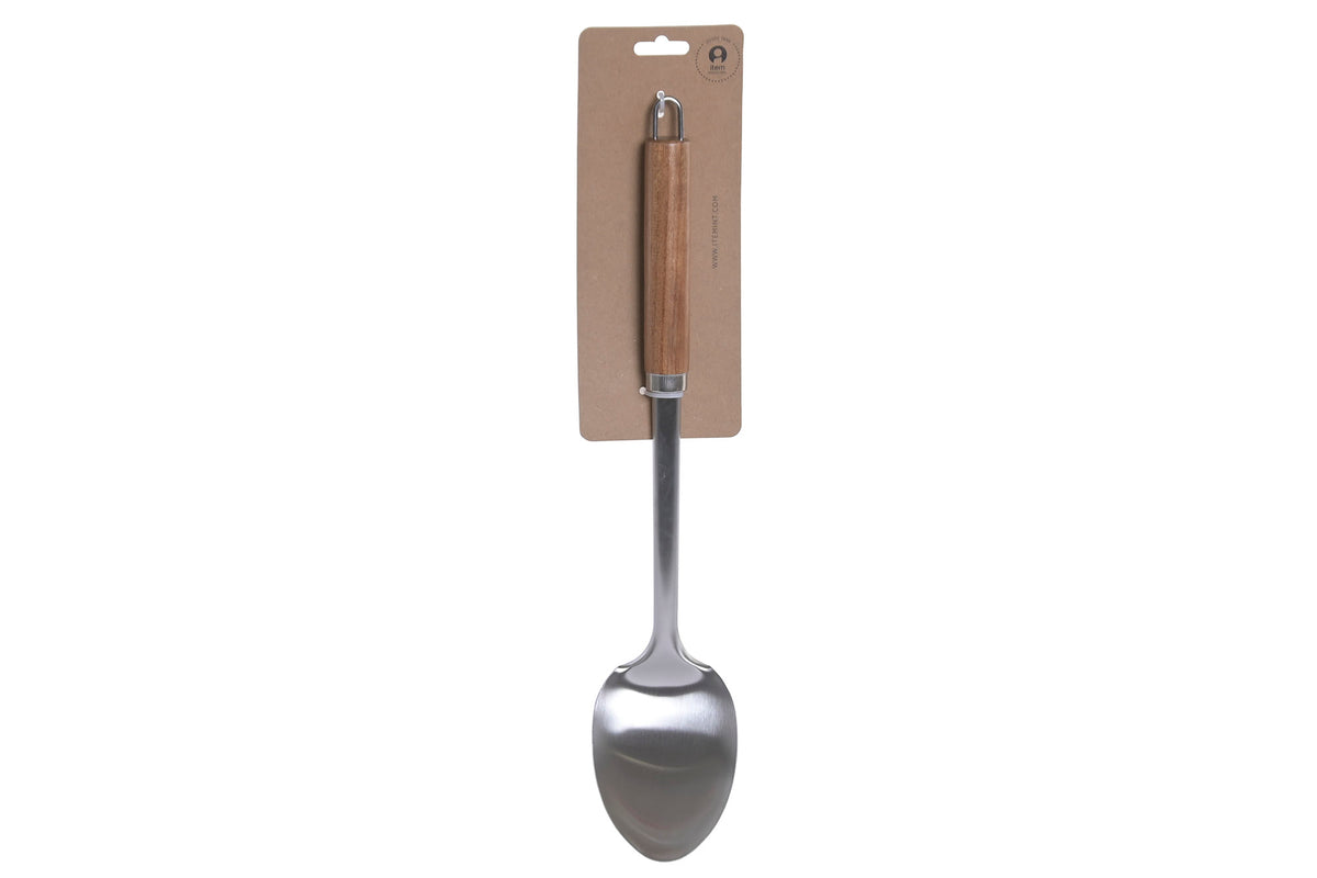COLHER DE SERVIR COLHER INOX/ACÁCIA 7,3X4X37Cm